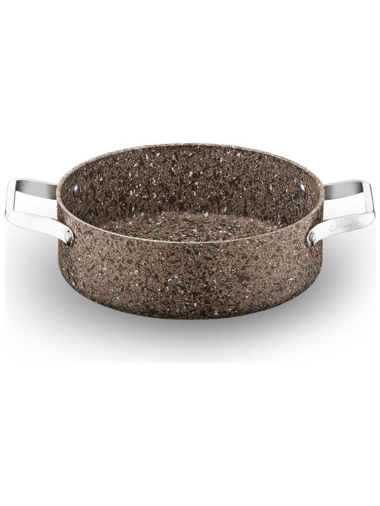 BRİONİ STONE AGE ÇİZİLMEZ YANMAZ YAPIŞMAZ TERRA 24 CM BASIK TENCERE