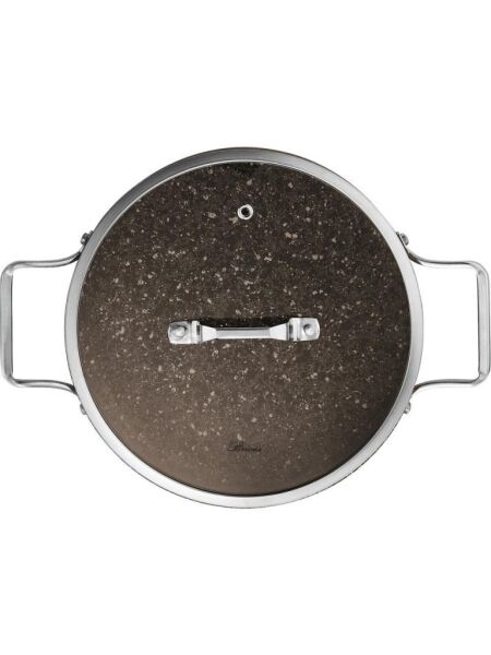 BRİONİ STONE AGE ÇİZİLMEZ YANMAZ YAPIŞMAZ TERRA 24 CM BASIK TENCERE