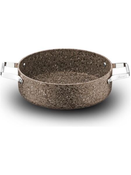 BRİONİ STONE AGE ÇİZİLMEZ YANMAZ YAPIŞMAZ TERRA 26 CM BASIK TENCERE