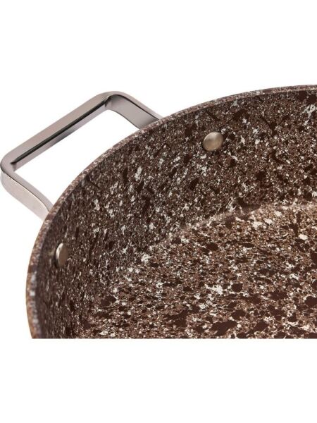 BRİONİ STONE AGE ÇİZİLMEZ YANMAZ YAPIŞMAZ TERRA 28 CM BASIK TENCERE