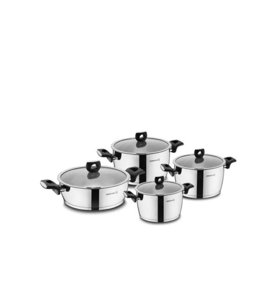 KORKMAZ A2988 NORA 8 PARÇA TENCERE SETİ