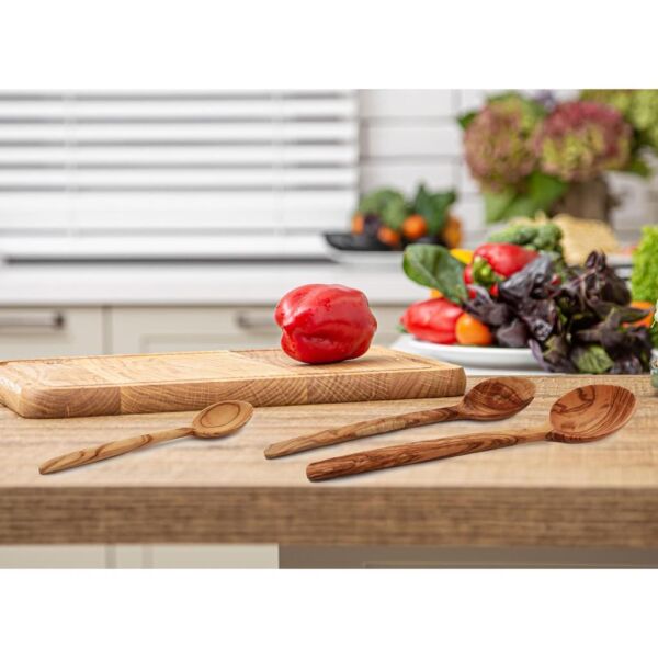 THE MİA ZEYTİN AĞACI SERVİS KAŞIĞI OVAL 23 CM