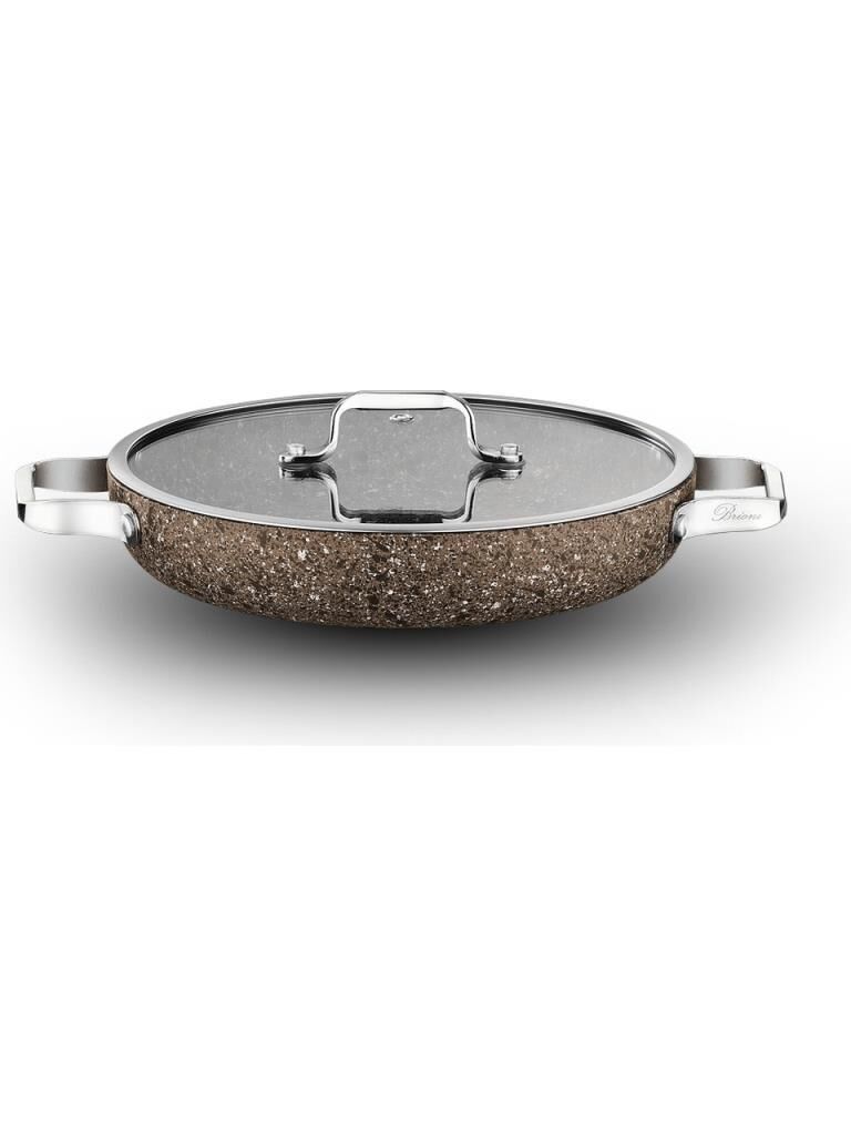 BRİONİ STONE AGE ÇİZİLMEZ YANMAZ YAPIŞMAZ TERRA 24 CM SAHAN (KAPAKLI)