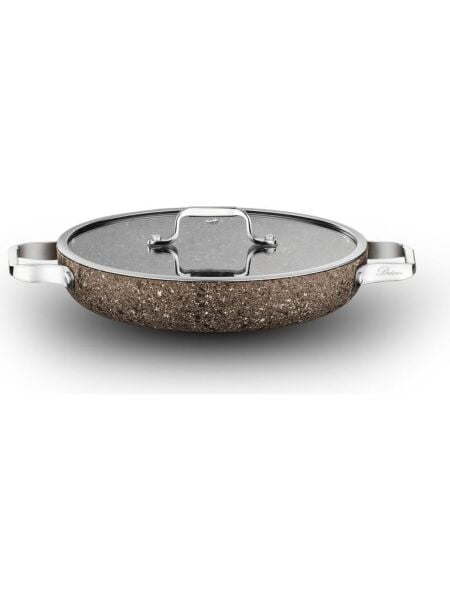 BRİONİ STONE AGE ÇİZİLMEZ YANMAZ YAPIŞMAZ TERRA 24 CM SAHAN (KAPAKLI)