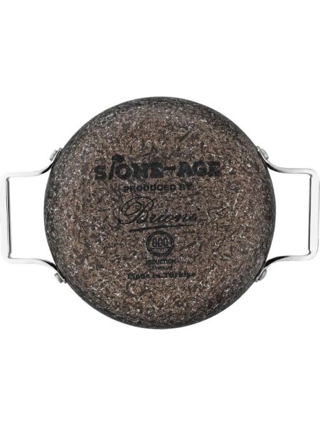 BRİONİ STONE AGE ÇİZİLMEZ YANMAZ YAPIŞMAZ TERRA 24 CM SAHAN (KAPAKLI)