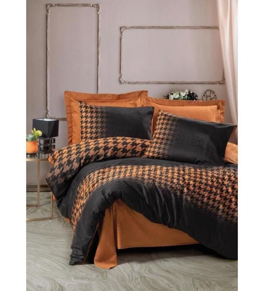 COTTON BOX SATEN ÇİFT KİŞİLİK NEVRESİM TAKIMI BARLOW BAKIR