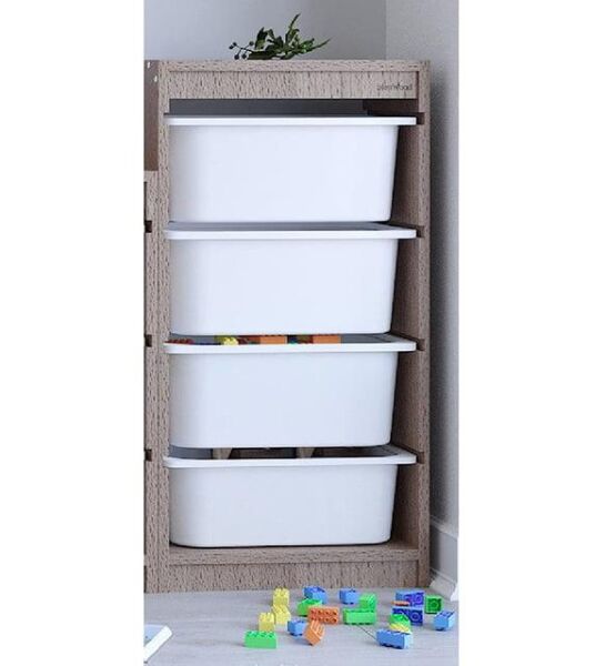 AHŞAP MDF 4 RAFLI PLASTİK ÇEKMECELİ DÜZENLEYİCİ