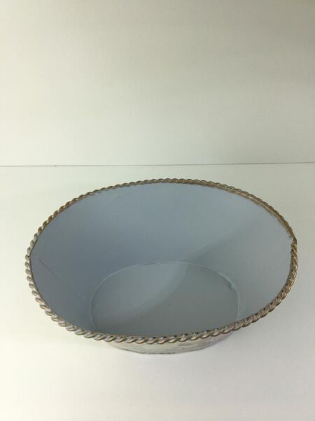 OVAL METAL DEKORATİF SAKSI KOVA KÜÇÜK BOY