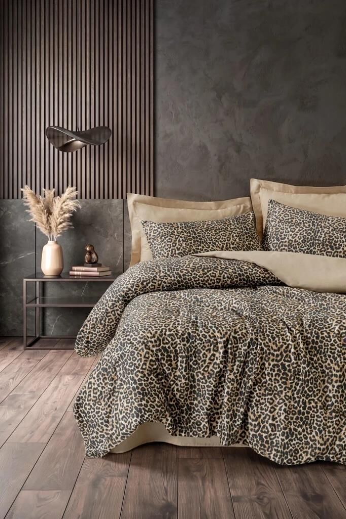 COTTON BOX SATEN KALAHARİ BEJ ÇİFT KİŞİLİK NEVRESİM TAKIMI