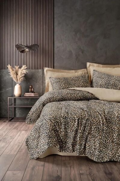 COTTON BOX SATEN KALAHARİ BEJ ÇİFT KİŞİLİK NEVRESİM TAKIMI