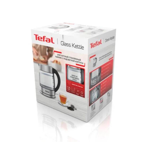 TEFAL IŞIKLI CAM KETTLE 1,7 LİTRE
