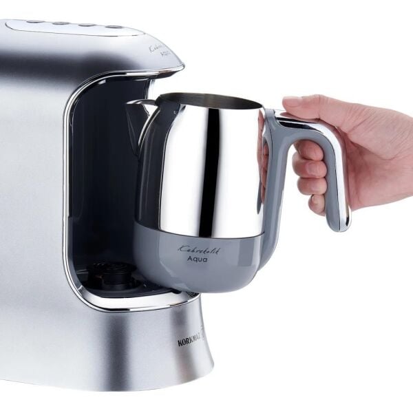 KORKMAZ A862-05 KAHVEKOLİK AQUA KAHVE MAKİNESİ INOX/KROM