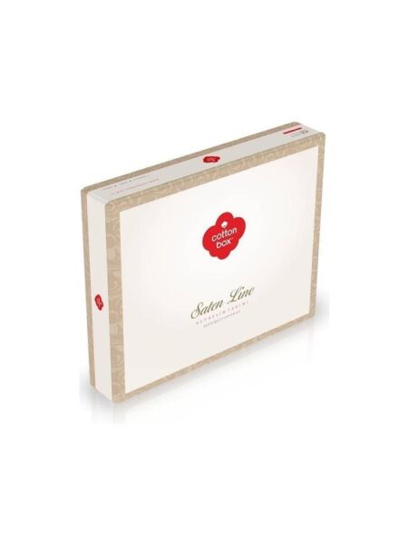 COTTON BOX SATEN JADİRA BEJ ÇİFT KİŞİLİK NEVRESİM TAKIMI