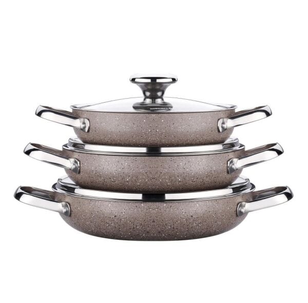 KORKMAZ A2920 BROWNİ 6 PARÇA OMLET SET