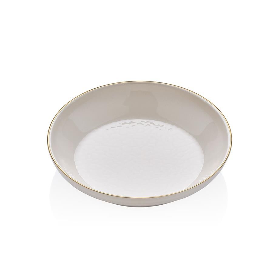 GLORE 6'LI İSTANBUL KREM ÇUKUR TABAK 18CM