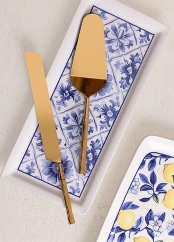 THE MİA GOLDY PASTA SERVİS TAKIMI 2 PARÇA