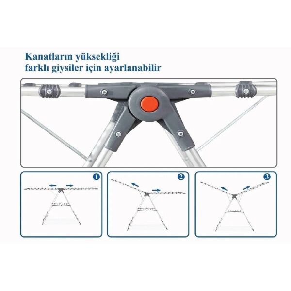 DEVECİOĞLU MM037 HARBİNGER GOLD ALÜMİNYUM ÇAMAŞIR KURUTMALIK