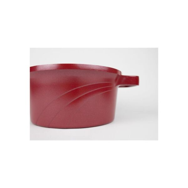 PRİMANOVA BORDAIN ALÜMİNYUM SIĞ TENCERE 24CM KIRMIZI