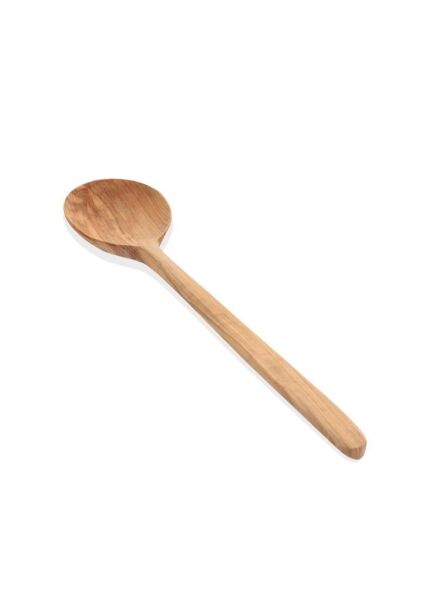 THE MİA ZEYTİN AĞACI YUVARLAK KAŞIK 30 CM