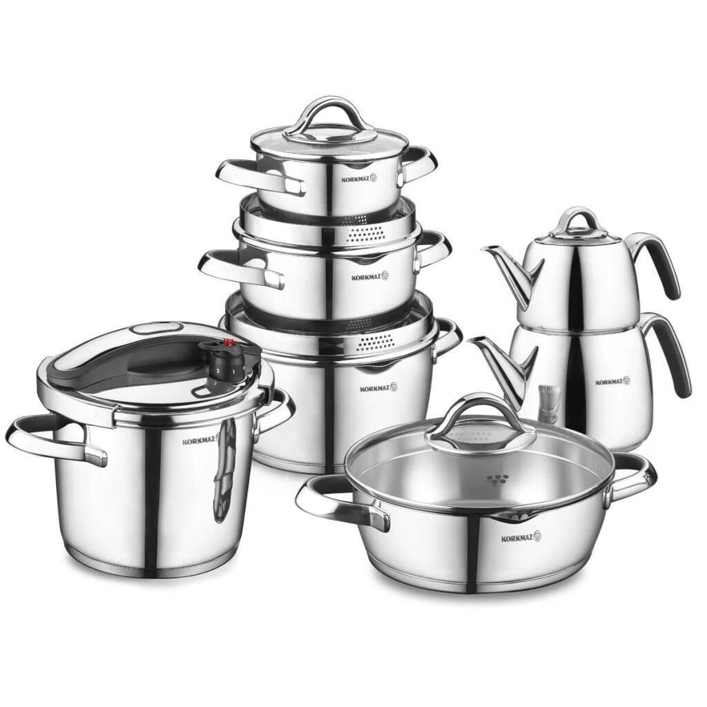 KORKMAZ A1767 VERTEX 15 PARÇA HİPER SET SİYAH