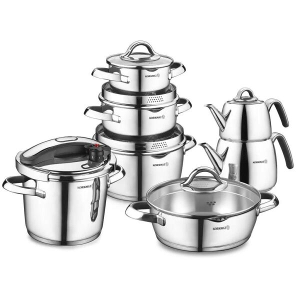 KORKMAZ A1767 VERTEX 15 PARÇA HİPER SET SİYAH