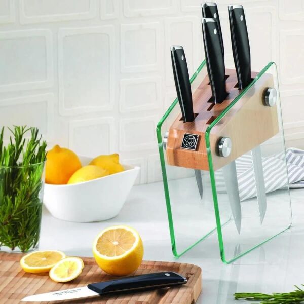 KORKMAZ A685 VETRA CAM STANDLI BIÇAK SETİ