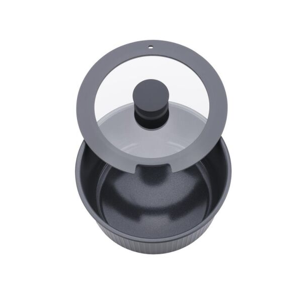 KORKMAZ A2792-1 NOVA PRATİKA 8 PARÇA TENCERE SETİ GRİ