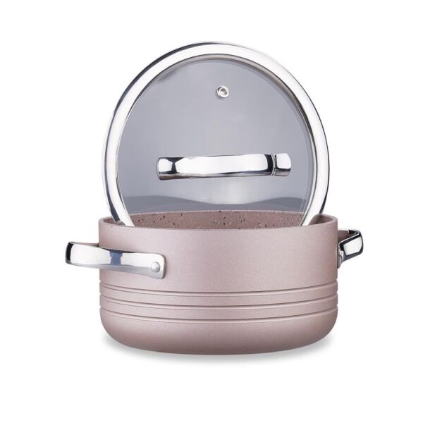 KORKMAZ A2619 LİNEA 7 PARÇA TENCERE SETİ ROSAGOLD