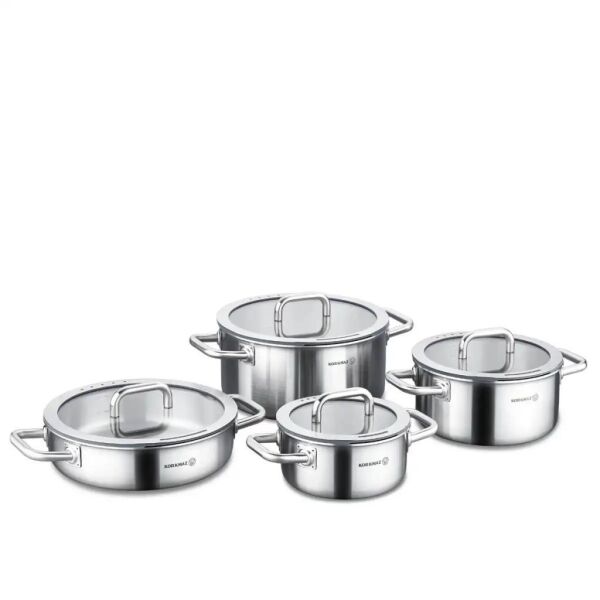 KORKMAZ A2794 AURA 8 PARÇA TENCERE SETİ