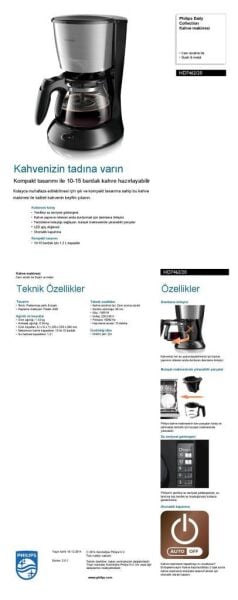 PHİLİPS HD-7462/20 KAHVE MAKİNESİ