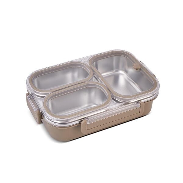 ARYILDIZ BENTO DİKDÖRTGEN LUNCH BOX YEMEK TERMOSU 3 BÖLMELİ HAKİ