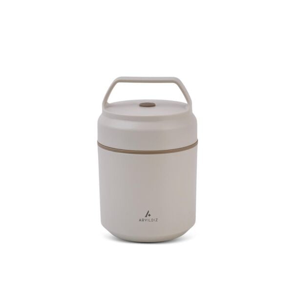 ARYILDIZ BENTO YUVARLAK LUNCH BOX YEMEK TERMOSU BEJ 420ML