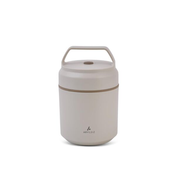 ARYILDIZ BENTO YUVARLAK LUNCH BOX YEMEK TERMOSU BEJ 420ML