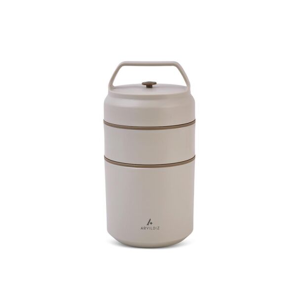 ARYILDIZ BENTO LUNCH BOX YEMEK TERMOSU KATLI BEJ 620ML