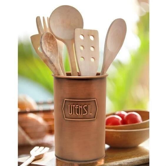 THE MİA TEZGAH ÜZERİ KAŞIKLIK 17x11 CM BAKIR