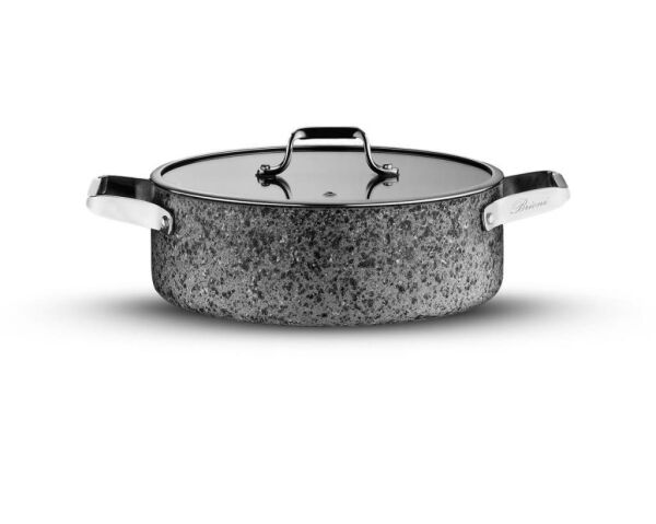 BRİONİ STONE-H ÇİZİLMEZ YANMAZ YAPIŞMAZ 30 CM BASIK TENCERE