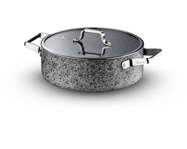 BRİONİ STONE-H ÇİZİLMEZ YANMAZ YAPIŞMAZ 30 CM BASIK TENCERE