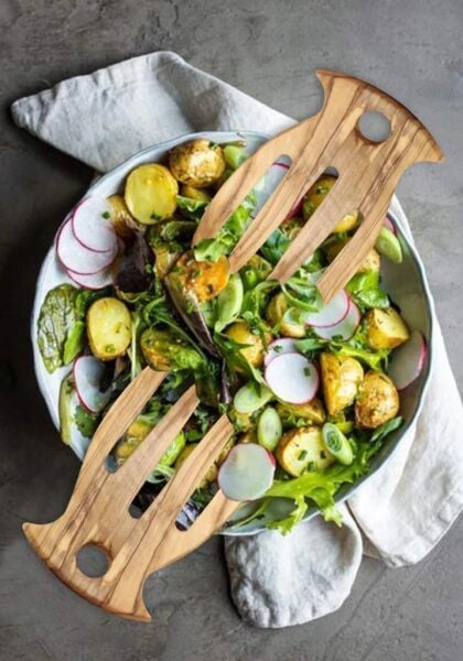 THE MİA ZEYTİN AĞACI 2'Lİ SALATA SERVİS SETİ 15 CM