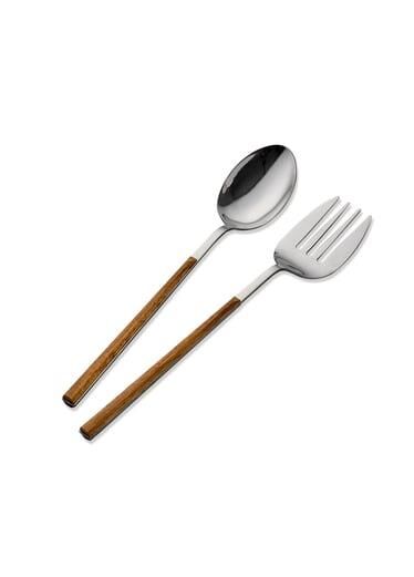 THE MİA WOODEN SALATA SERVİS TAKIMI 2 PARÇA