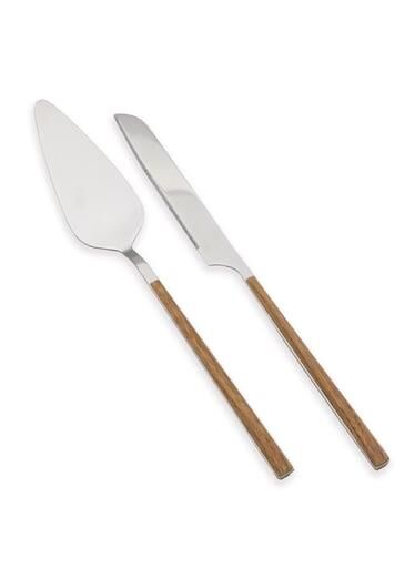 THE MİA WOODEN PASTA SERVİS TAKIMI 2 PARÇA