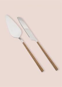 THE MİA WOODEN PASTA SERVİS TAKIMI 2 PARÇA