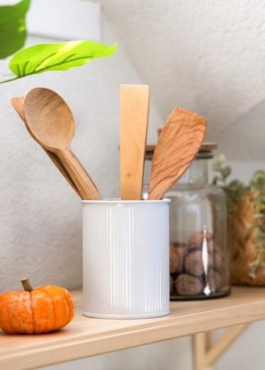 THE MİA STRİPE TEZGAH ÜSTÜ KAŞIKLIK BEYAZ 13*11 CM