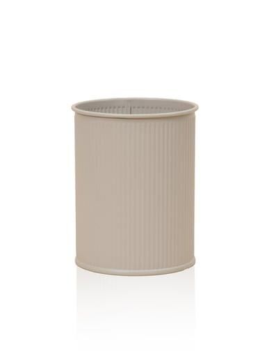 THE MİA STRİPE TEZGAH ÜSTÜ KAŞIKLIK BEJ 13*11 CM