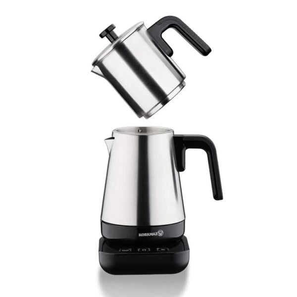 KORKMAZ A850 MODERNA ELEKTRİKLİ ÇAYDANLIK SİYAH/SATİN