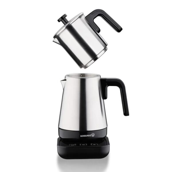 KORKMAZ A850 MODERNA ELEKTRİKLİ ÇAYDANLIK SİYAH/SATİN