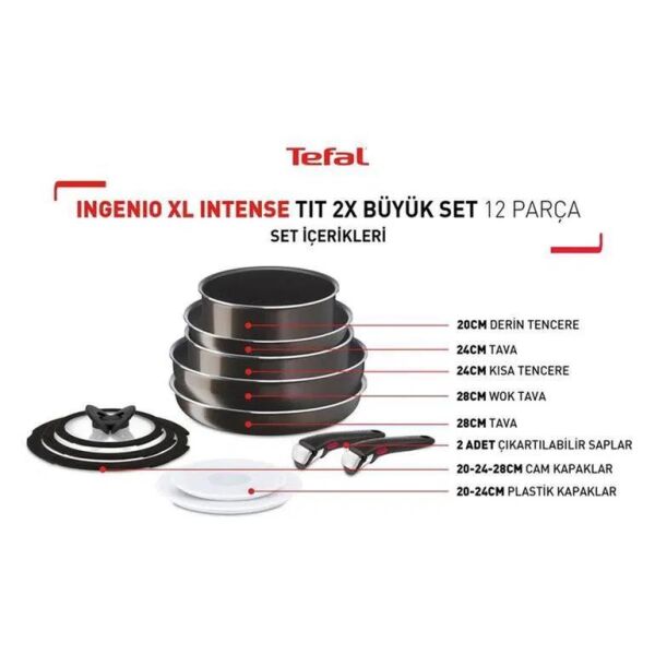 INGENIO XL INTENSE TIT 2X BUYÜK SET TENCERE SETİ