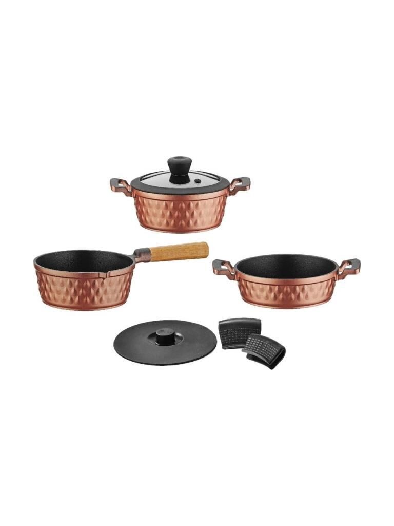 BRİONİ DİAMOND 5 PARÇA MİDİ SET ROSE