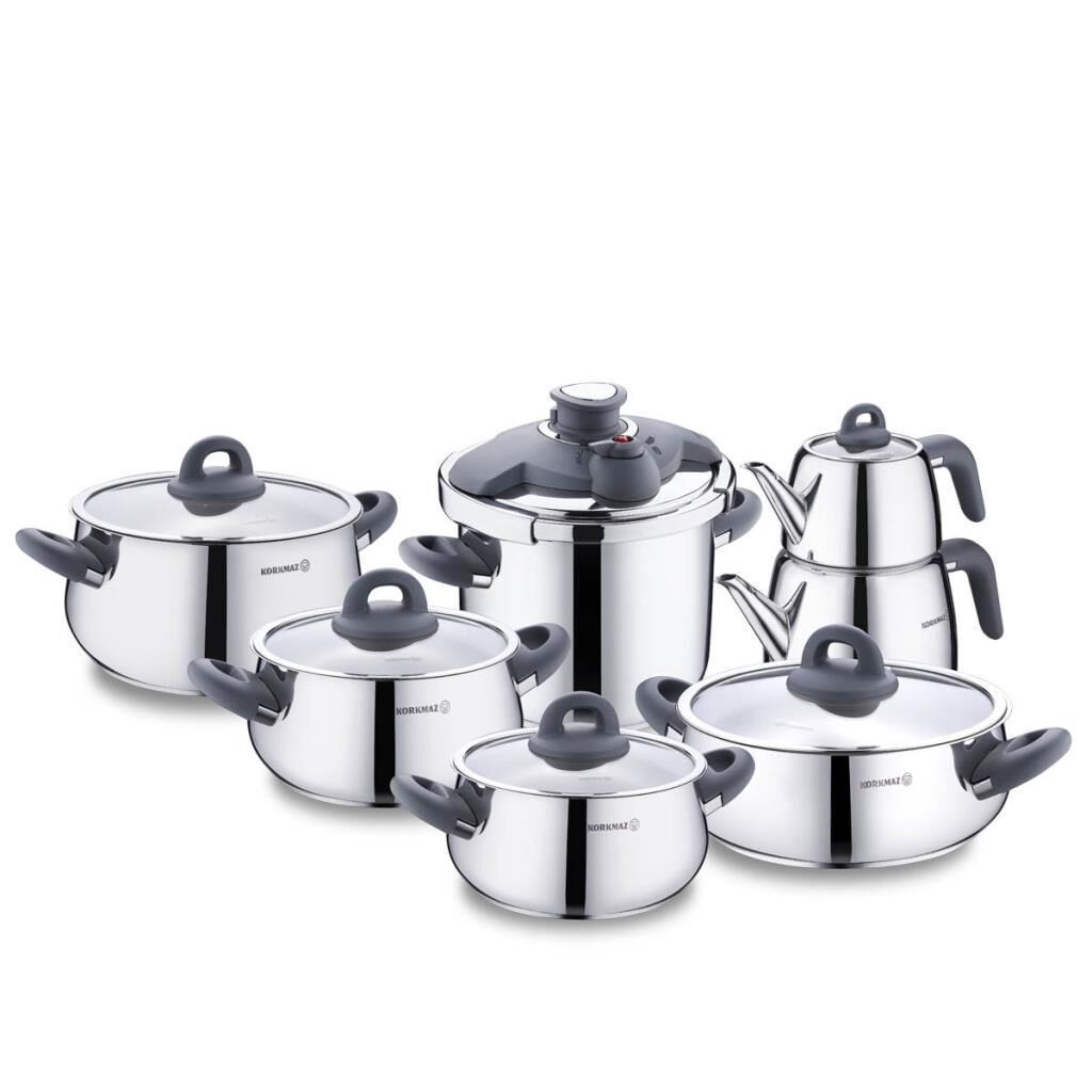 KORKMAZ A1756-3 BELLA FÜME 14 PARÇA HİPER SET