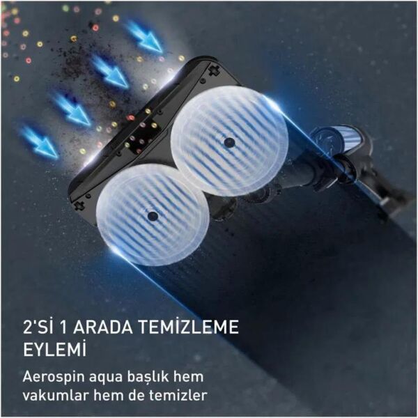 TEFAL TY9AC X-FORCE 13,60 ALLERGY AQUA AEROSPİN KABLOSUZ ŞARJLI DİKEY SÜPÜRGE