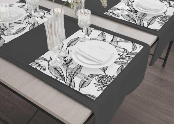 THE MİA FLOWER AMERİKAN SERVİS 6'LI SET 50X35 CM